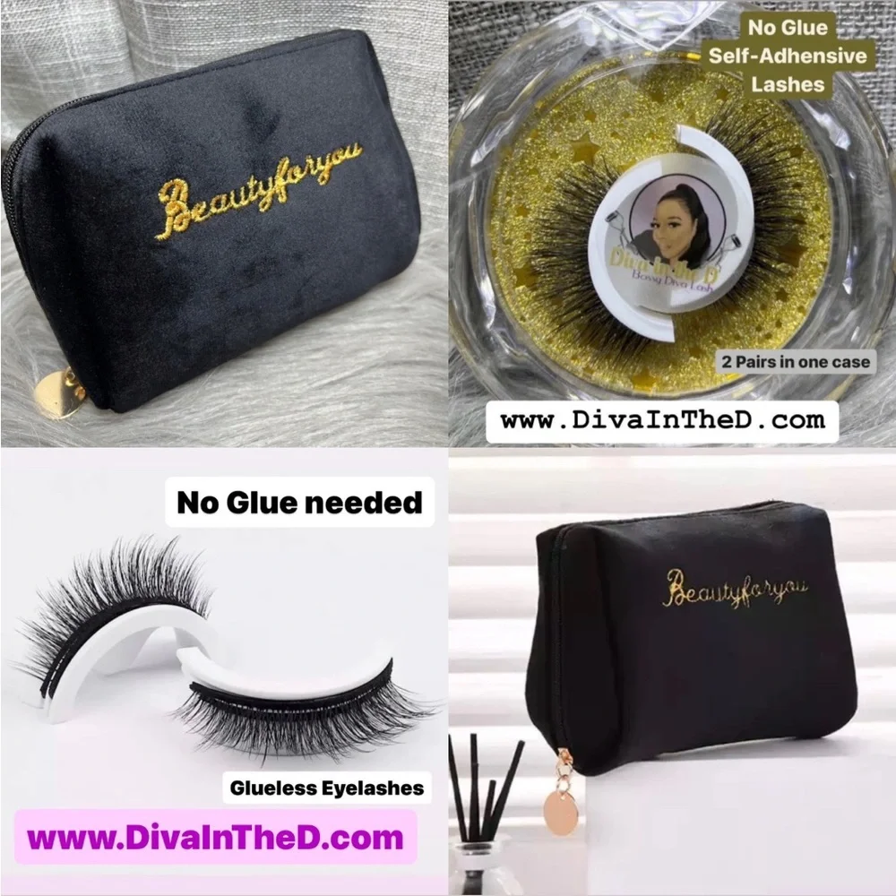 No Glue lashes and lash glue eyeliner pen